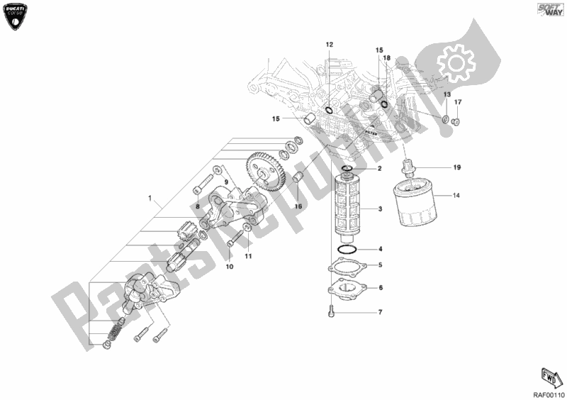 Toutes les pièces pour le Pompe à Huile - Filtre du Ducati Superbike 999 RS 2004